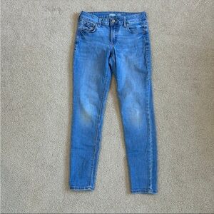 Old navy rockstar super skinny mid rise blue jeans in size 0